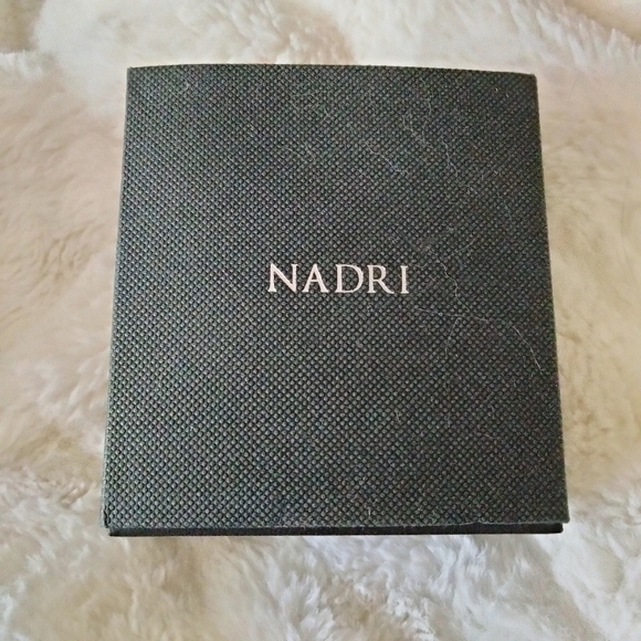 NADRI HALO RODIUM PLATED RING #10 - Picture 8 of 11